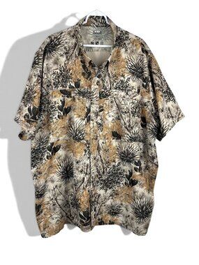 GameGuard Original Shirt Desert Camo 4XL Button Up Short Sleeve Hunting Outdoor